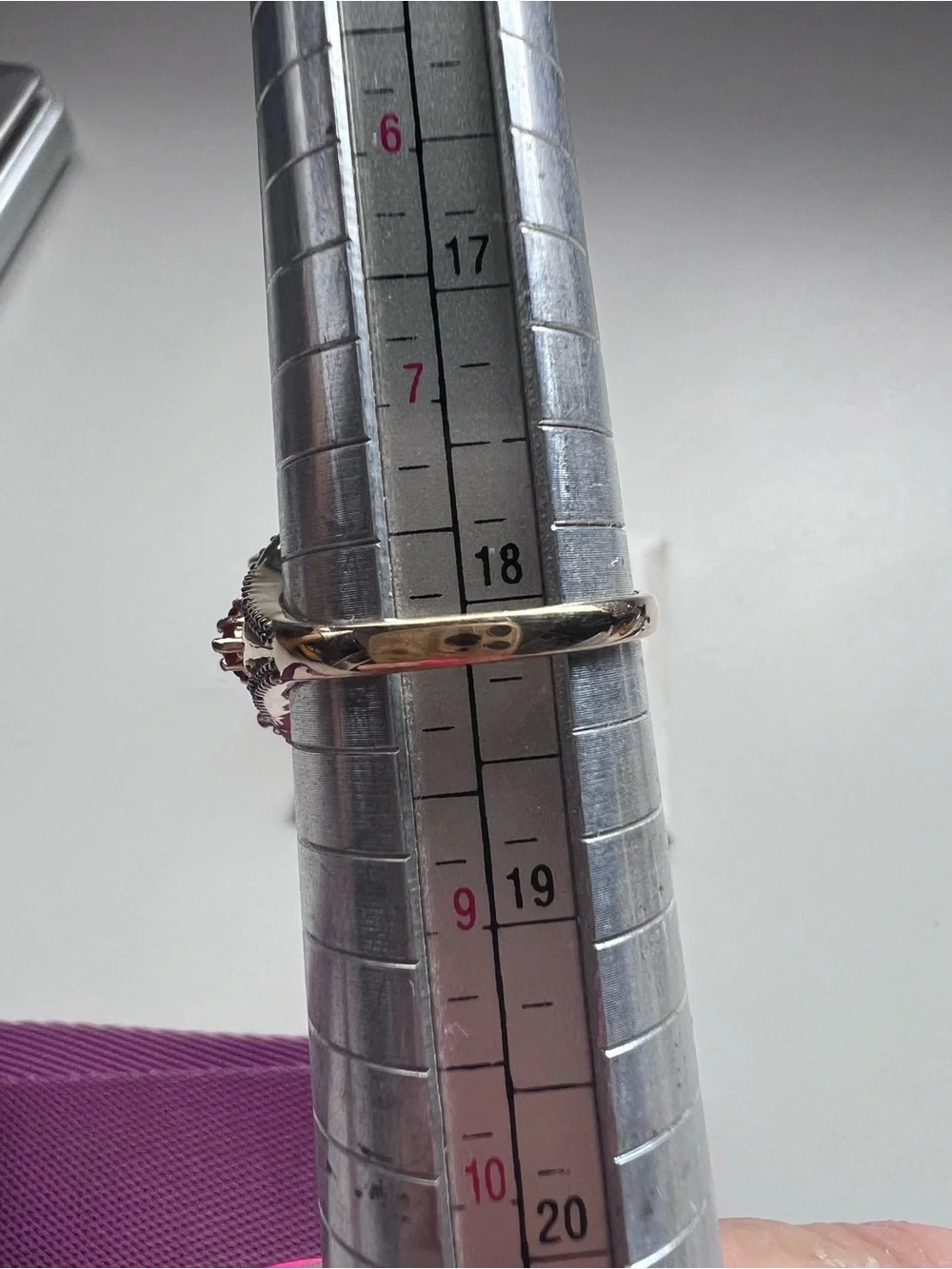 14K Yellow Gold Mexico Smoky Quartz Orange Gemstone Cocktail Ring Size 8